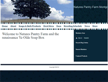 Tablet Screenshot of naturespantryfarm.com